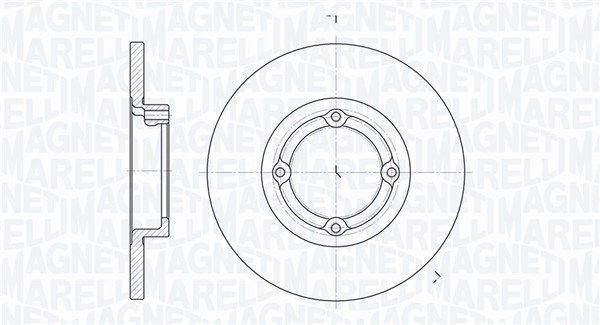 MAGNETI MARELLI Тормозной диск 361302040267